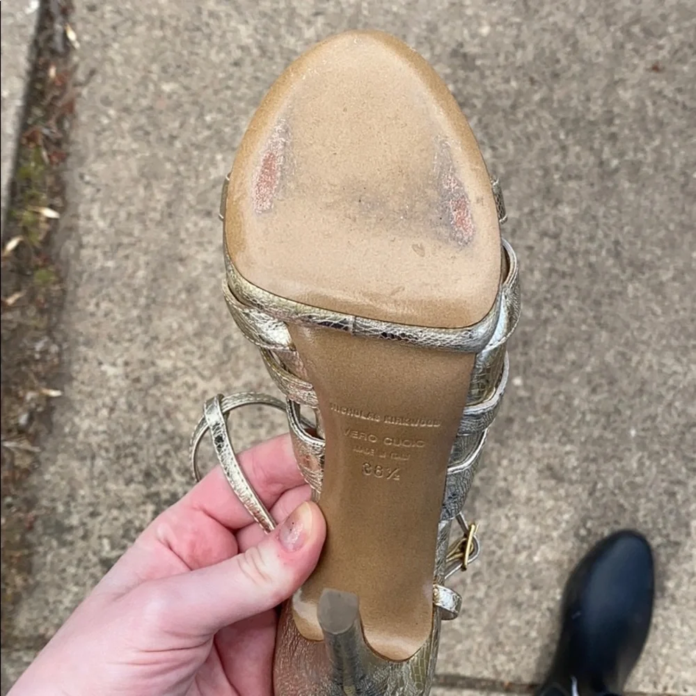 Nicholas Kirkwood Metallic heels size 38 1/2 - Picture 4 of 6